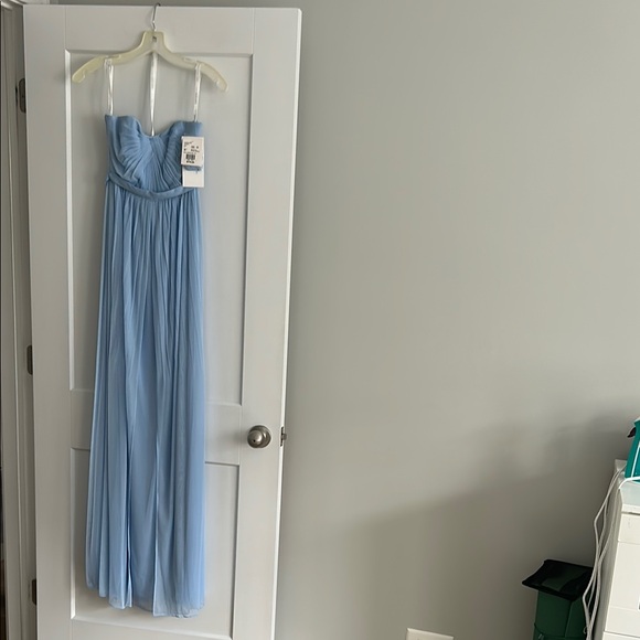 David's Bridal Dresses & Skirts - Elegant Ice Blue Strapless Gown
